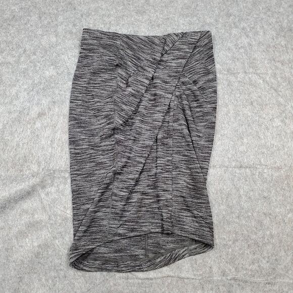 Lululemon Skirt Womens 4 Haven Knee Length Bodycon Stretch Faux Wrap - Picture 1 of 8